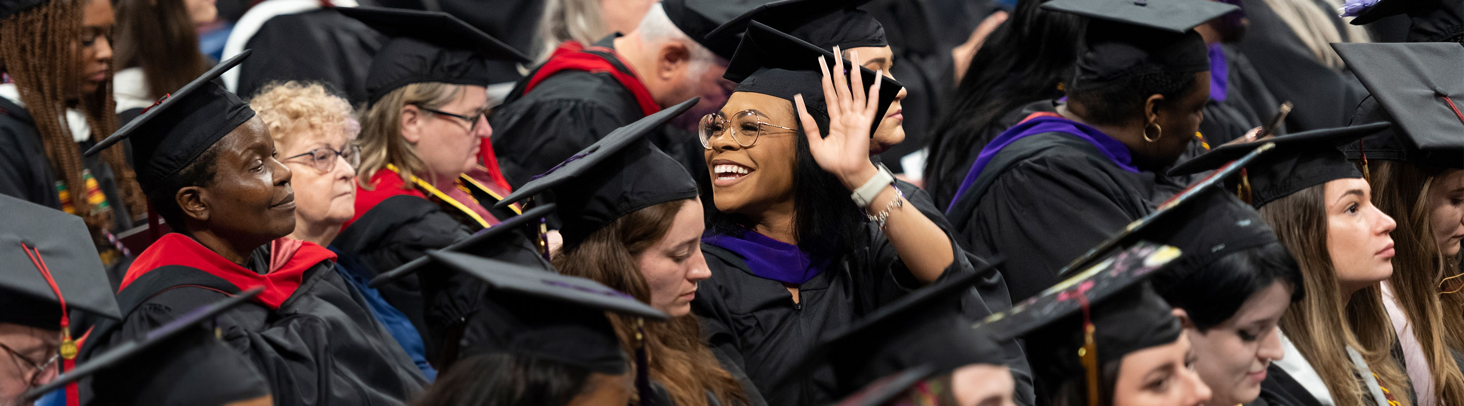 Loyola Online Students at Graduation Ceremony