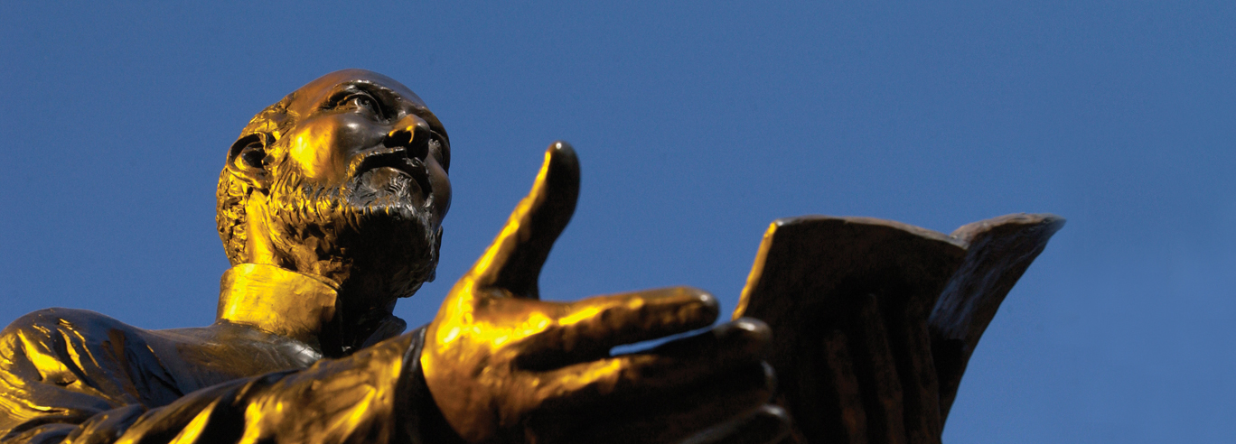 St. Ignatius of Loyola statue on Loyola New Orleans campus