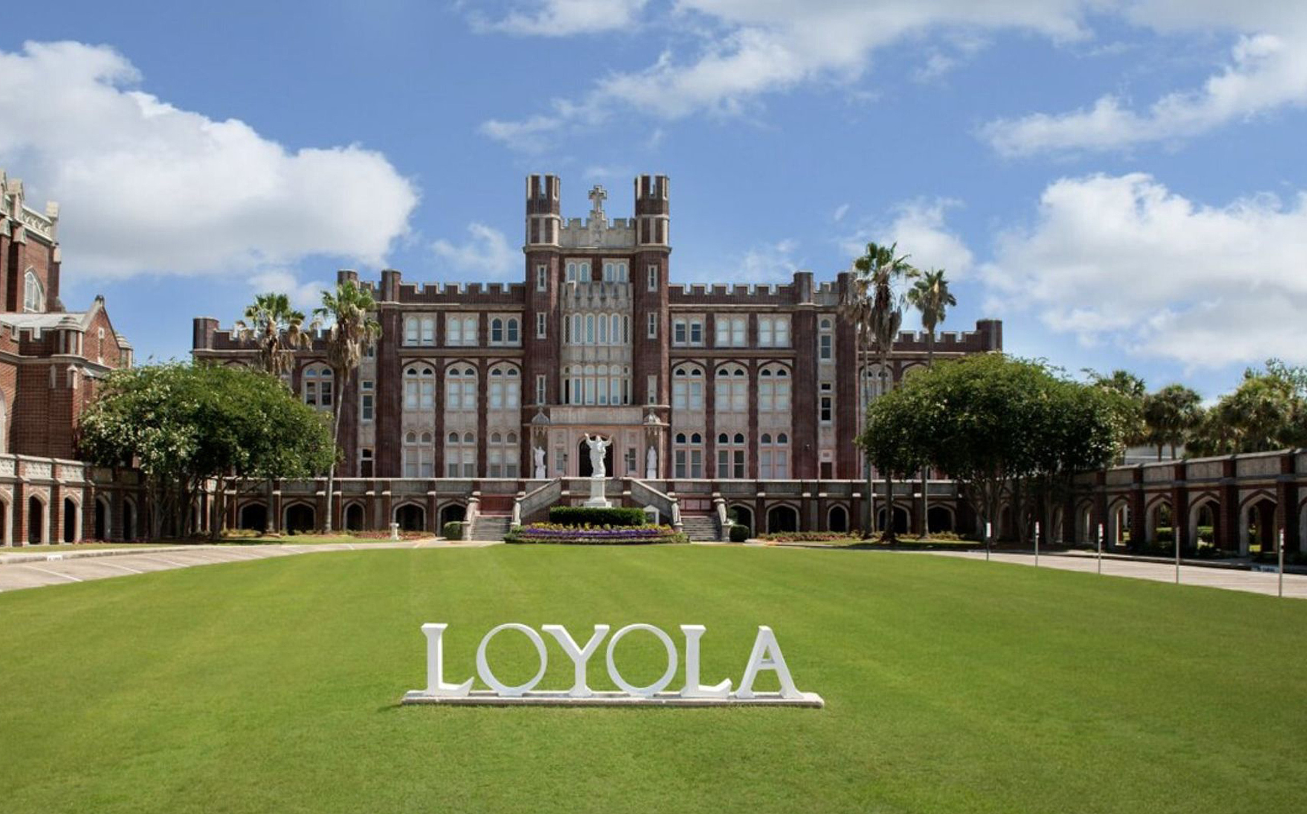 Loyola University New Orleans quad and Marquette Hall