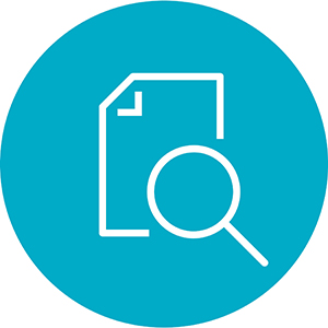 Fact finding icon