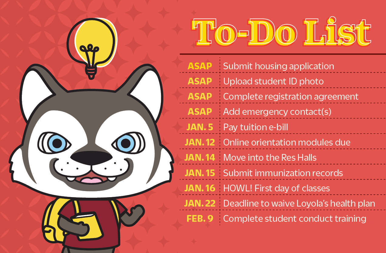 New Student To-Do List: Spring 2024